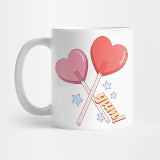 Valentine's Day Lollipop Design Mug